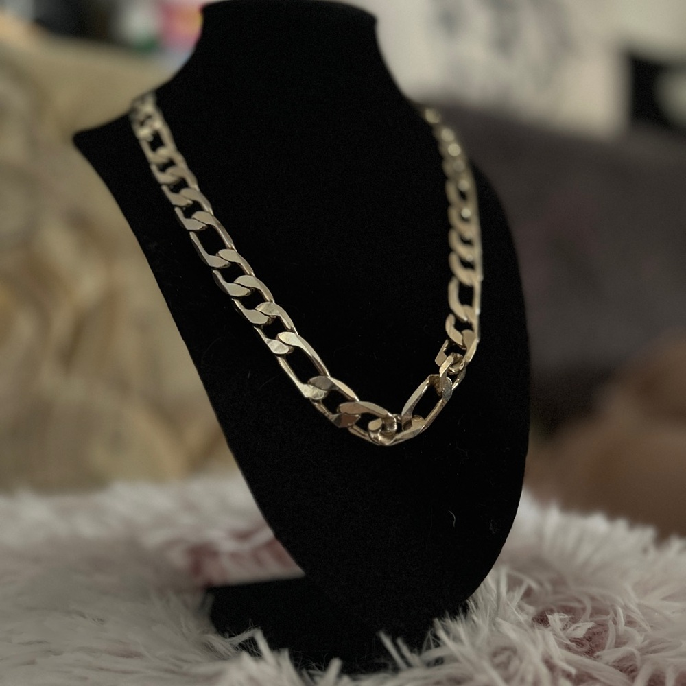 Vintage 14KT Gold Plated Curb Chain